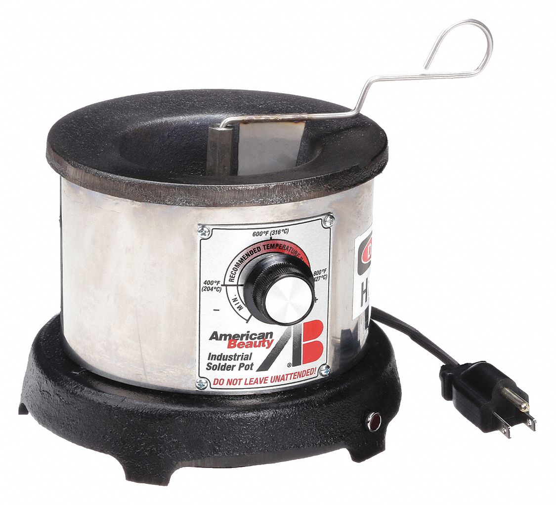 AMERICAN BEAUTY, 600 W, 3.5 lb Capacity, Solder Pot 5ZHF0600 Grainger