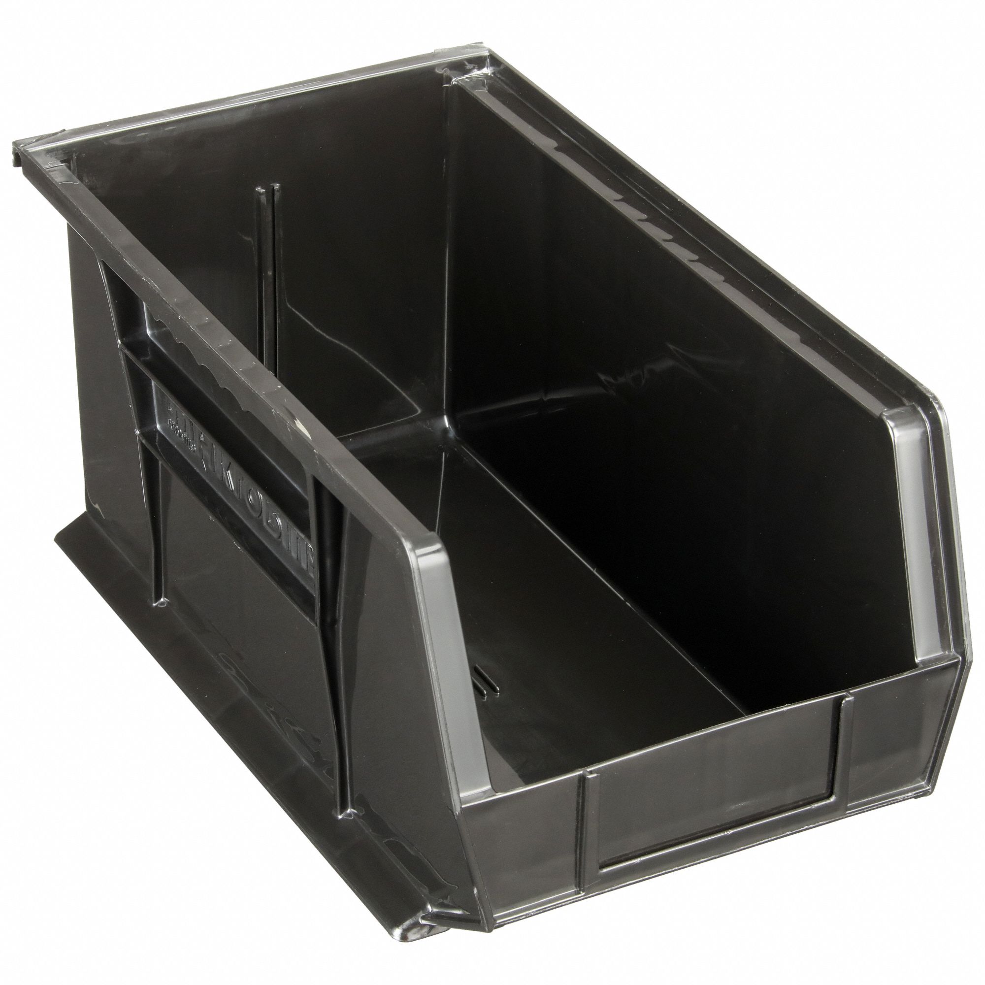 AKROMILS, 8 1/4 in x 14 3/4 in x 7 in, Black, ESD Conductive Bin