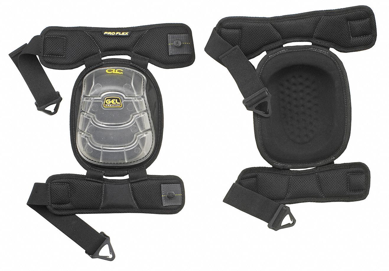 CLC Stabilizer 2Strap Knee Pads, Black, Universal 5ZPJ6378 Grainger