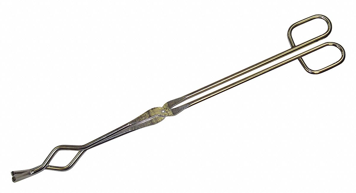 GRAINGER APPROVED ExtraLong Tongs, Stainless Steel, 28 in Overall