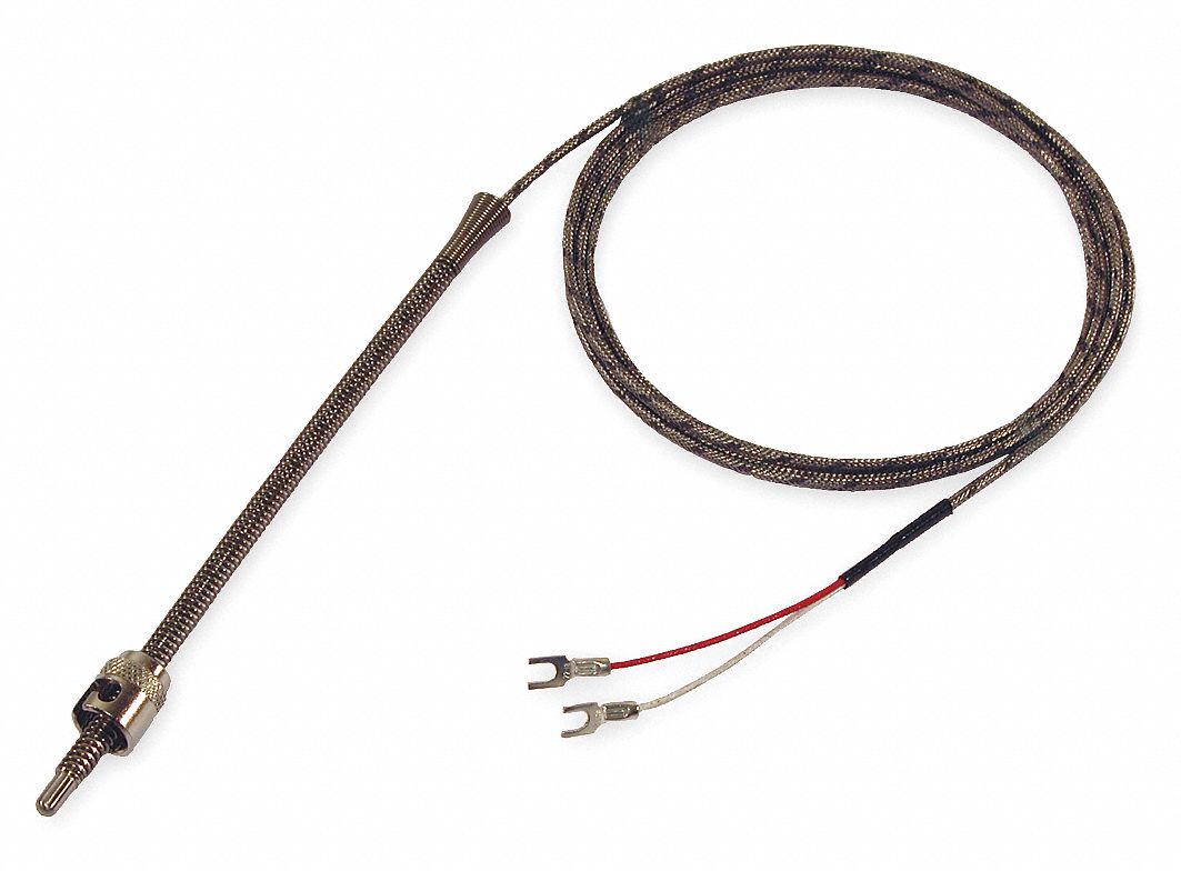 TEMPCO Spring Adjustable Thermocouple, Type J, Grounded 5ZY16TCP10221 Grainger