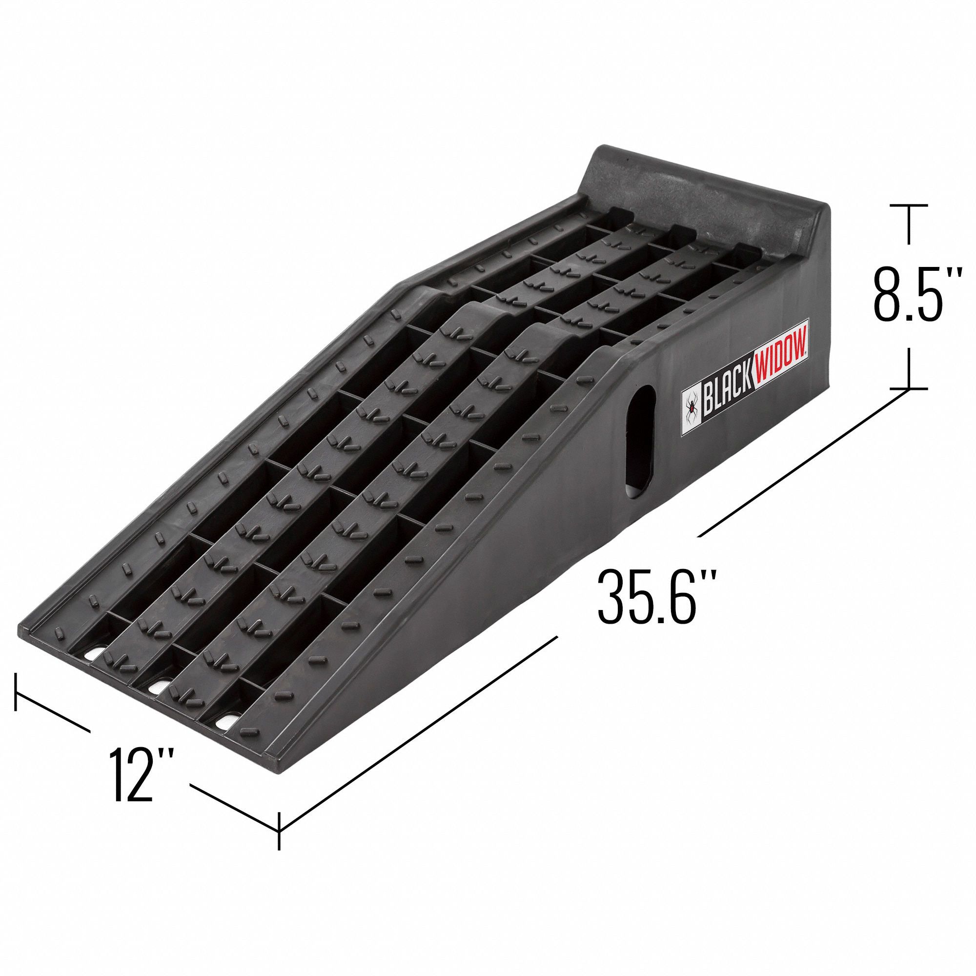 BLACK WIDOW Ramp, Portable, Load 10000 lb., 81/2" H 60AG56PSR295