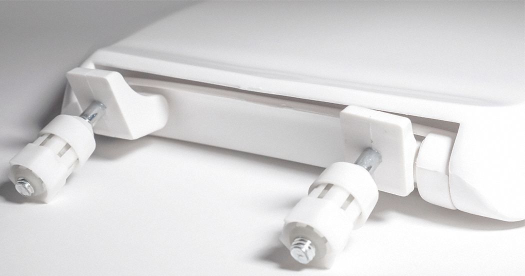 White, Stainless Steel, Toilet Seat 60EX54GR460STSFE001 Grainger