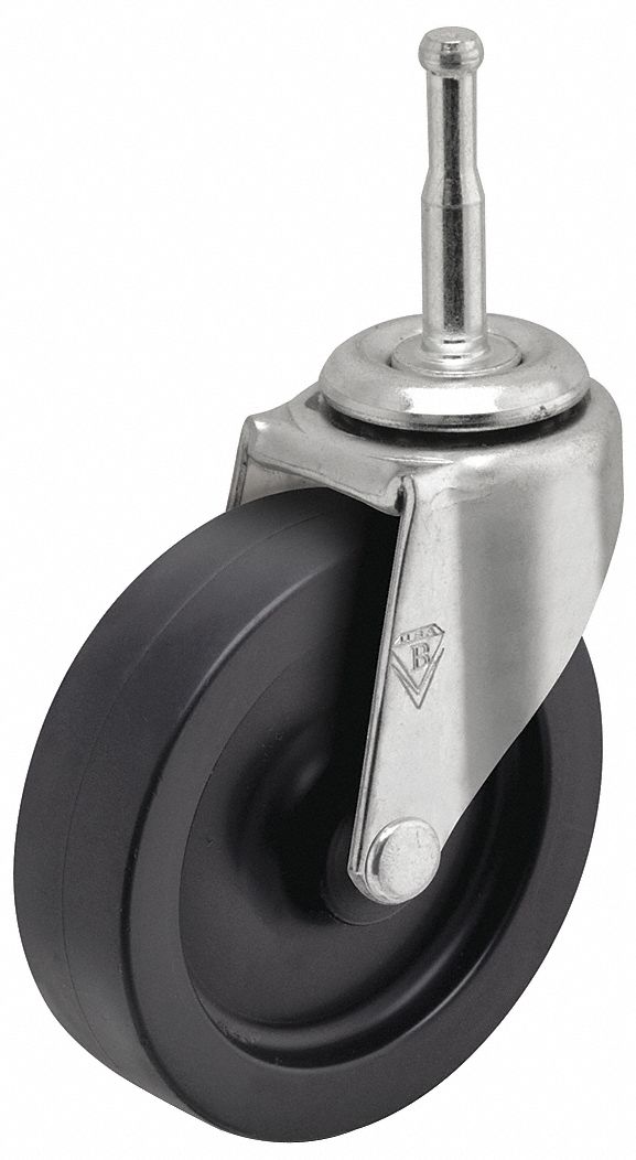 SHEPHERD CASTER, Swivel Caster, 13/16 in Wheel Wd, SingleWheel Grip