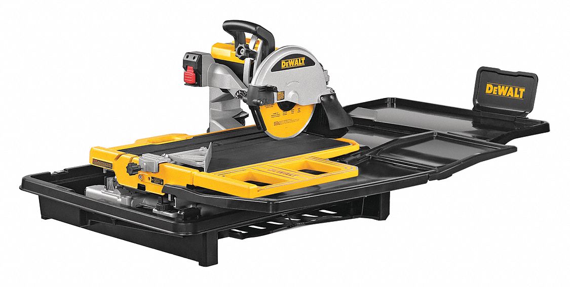 DEWALT General Purpose, Benchtop/Stand, Tile Saw, 10 in Blade Dia., Wet