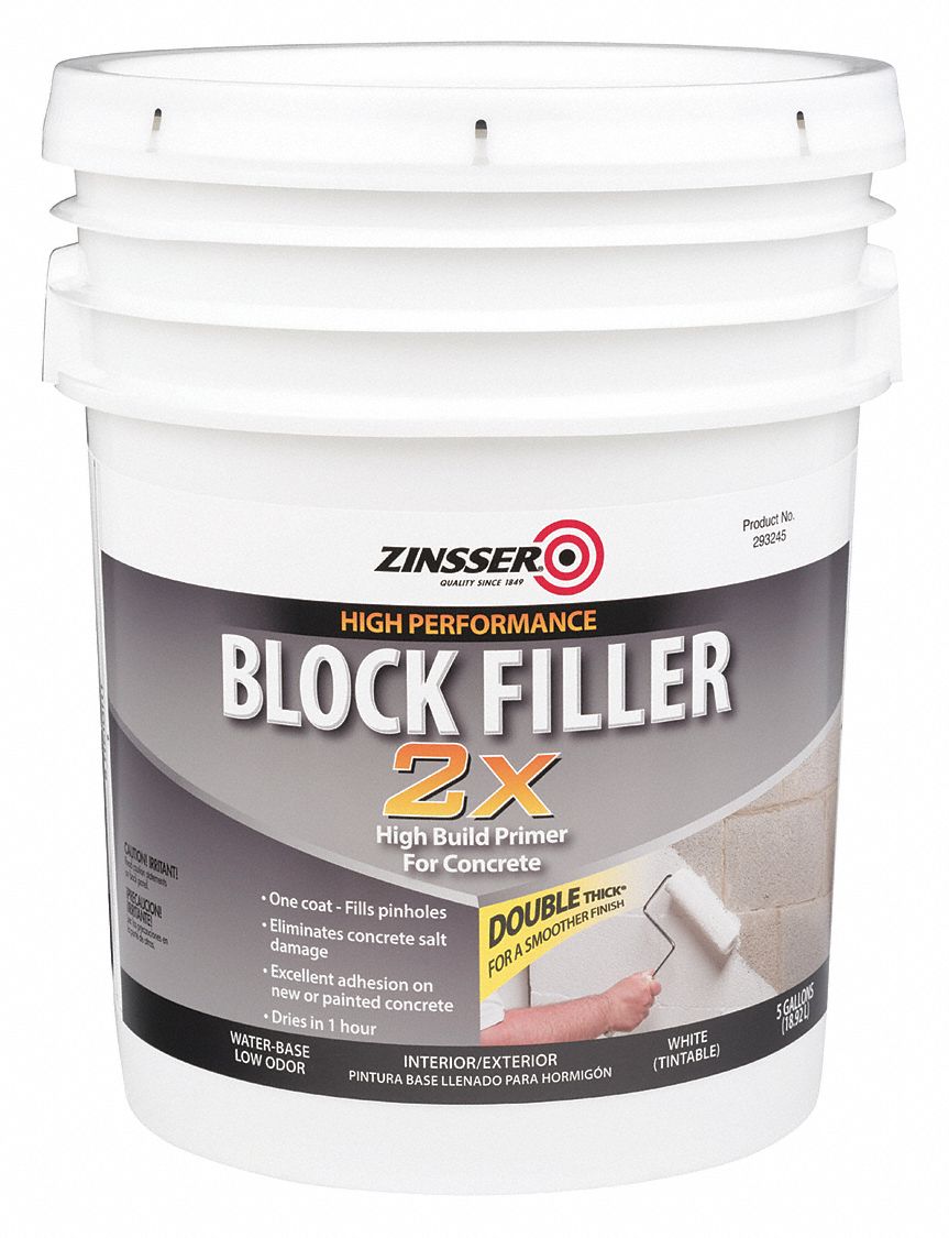 ZINSSER, Exterior/Interior, White, Primer 60FV31293248 Grainger
