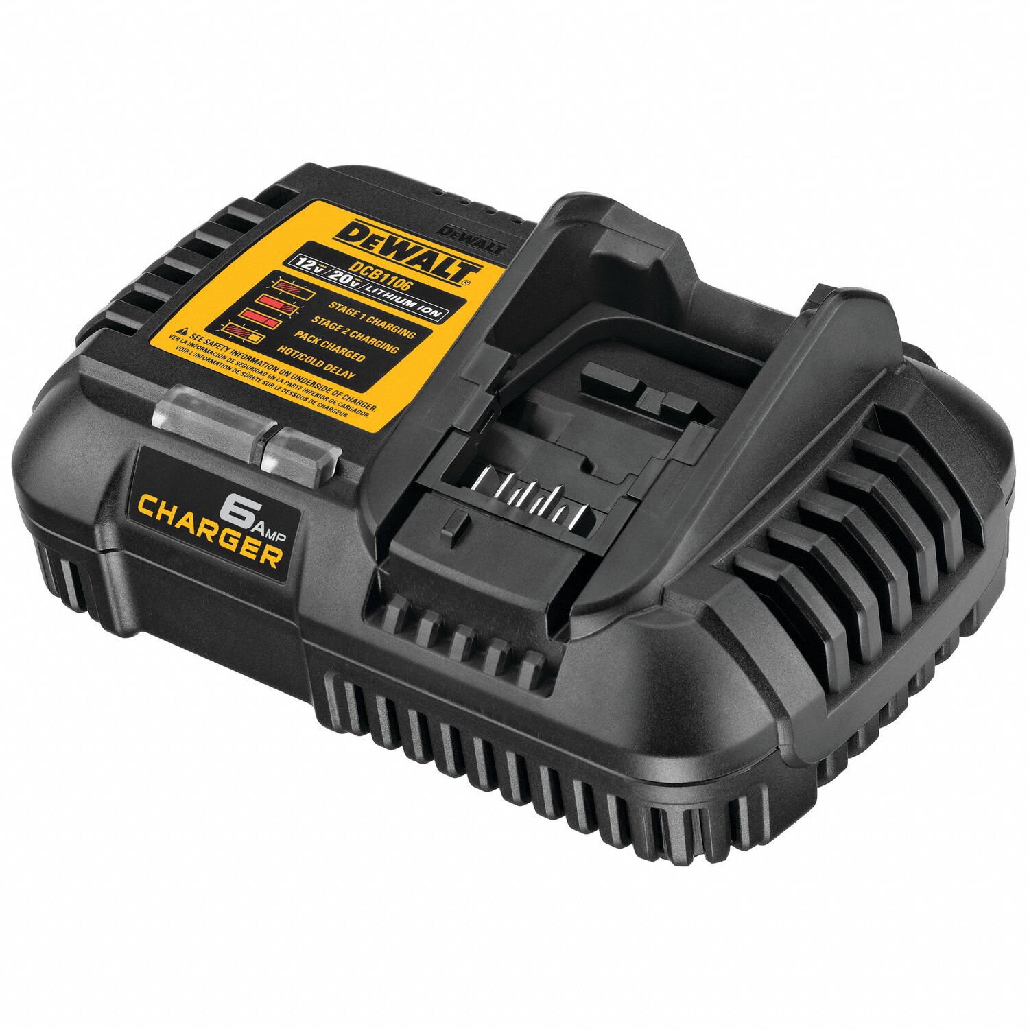 DEWALT Battery Charger: DEWALT®, Single-Port Charging, For 12V/20V, Li
