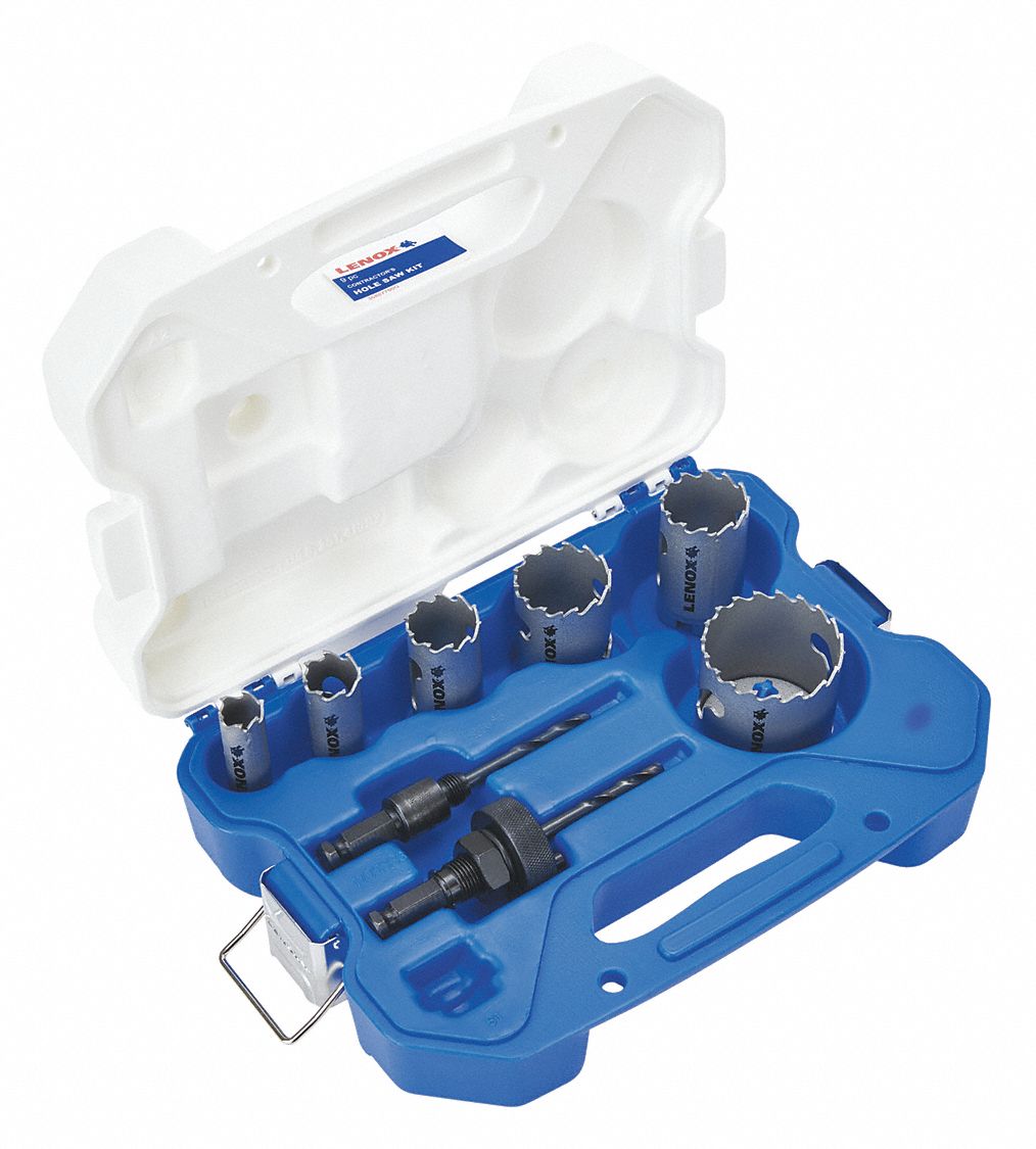 LENOX Carbide Tipped Hole Saw Kit, Primary Material Application Metal
