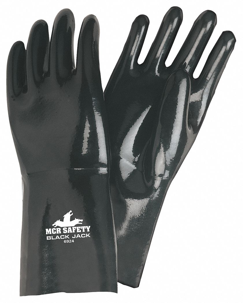 MCR SAFETY Chemical Resistant Glove, 2XL, Glove Materials Neoprene, PK