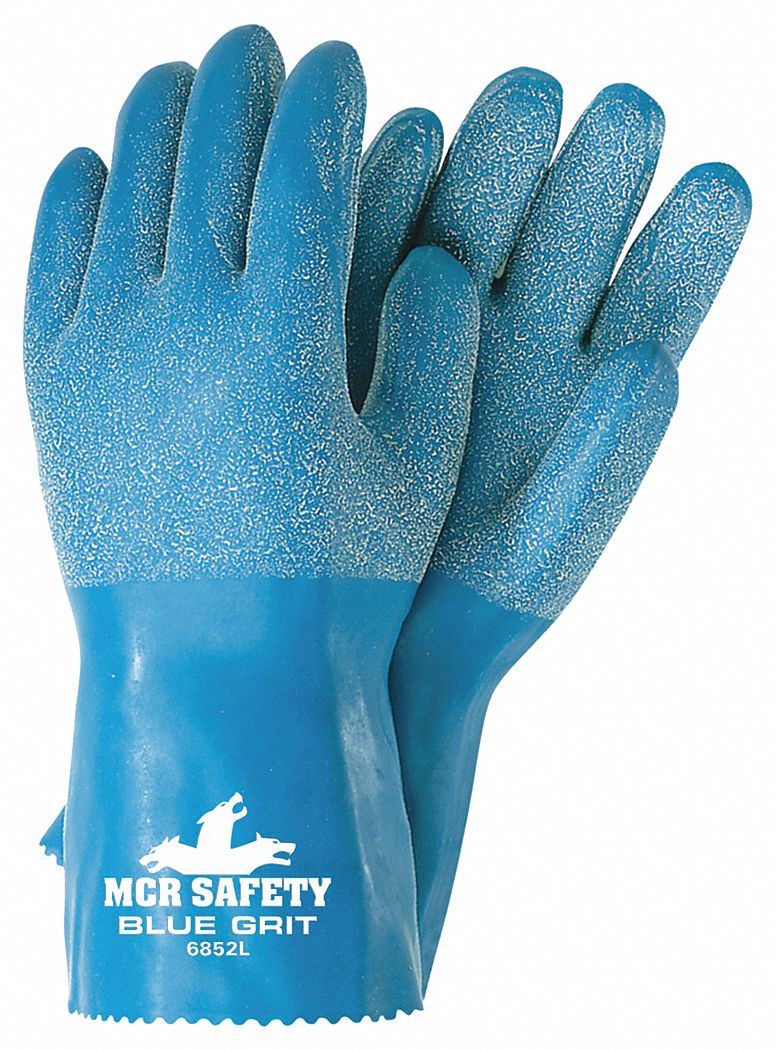 MCR SAFETY Chemical Resistant Glove, M, Glove Materials Latex, PK 12