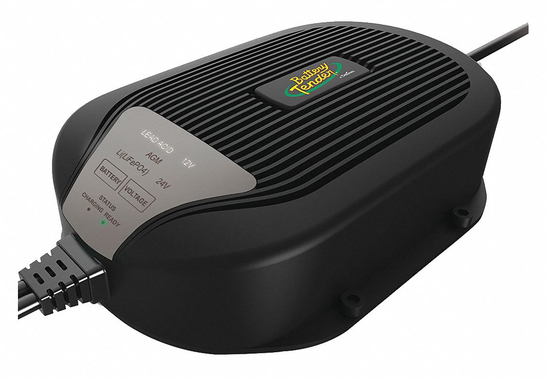 BATTERY TENDER, Auto, 120V AC, Battery Charger 60HW850220258DLWH