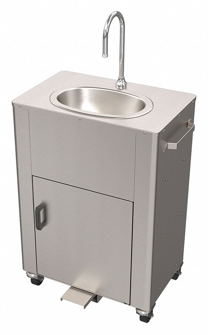 Acorn WashWare, Single Foot Pedal, Portable Hand Washing Station 60JC14PS1010F11 Grainger