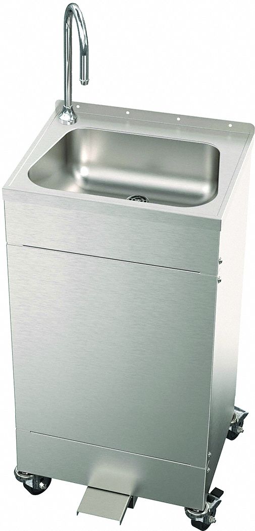 Acorn WashWare, Single Foot Pedal, Portable Hand Washing Station 60JC29EPS1010F11 Grainger