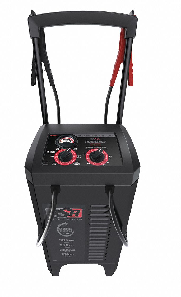 DSR PROSERIES Battery Charger, Wheeled, Manual, For Battery Voltage 12