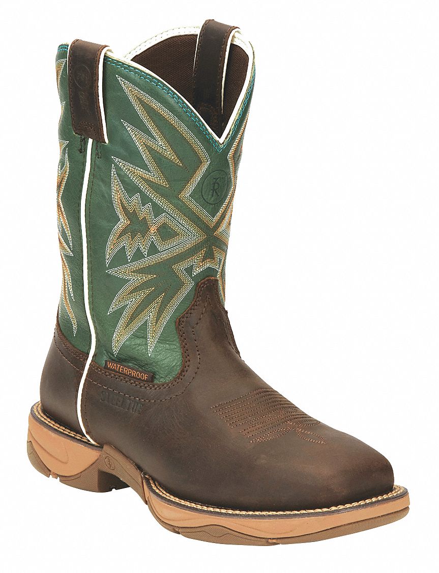 TONY LAMA BOOT CO. Wellington Boot, 12, EE, Men's, Brown, Steel Toe