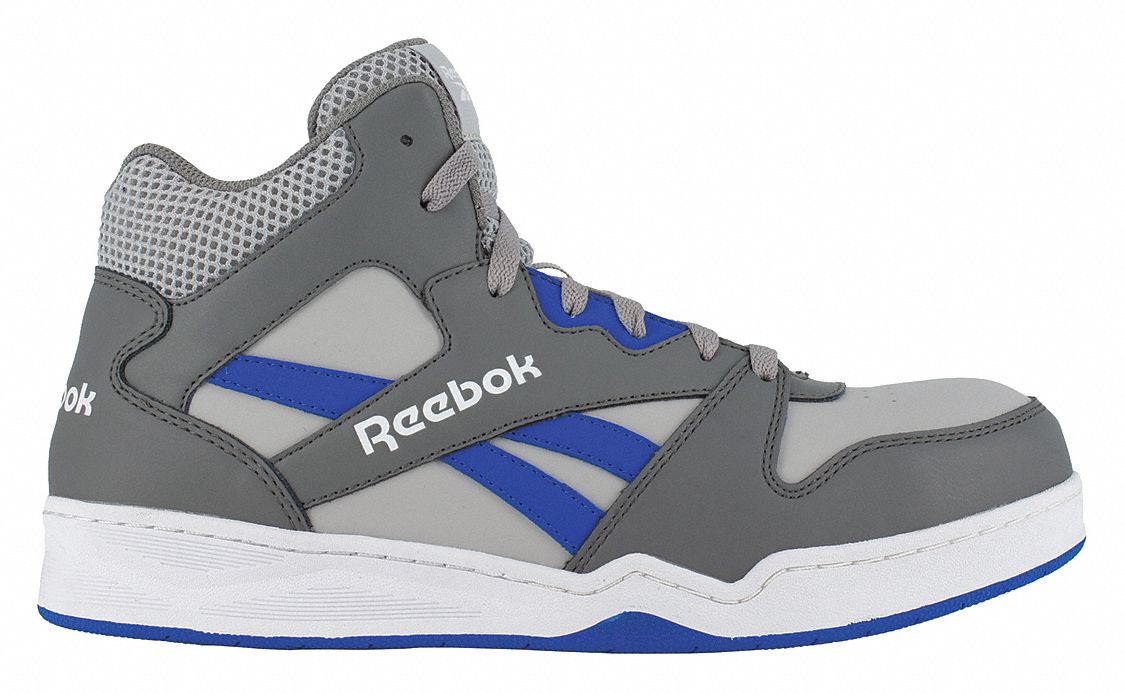 REEBOK Athletic HighTop, 12, M, Men's, Gray, Composite Toe Type