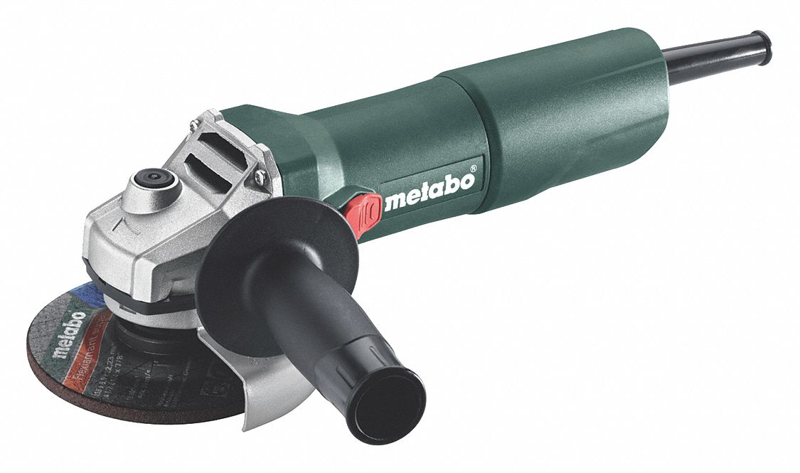 METABO Angle Grinder, 4 1/2 in Wheel Dia. Amps, 120V AC, 11,500 RPM No