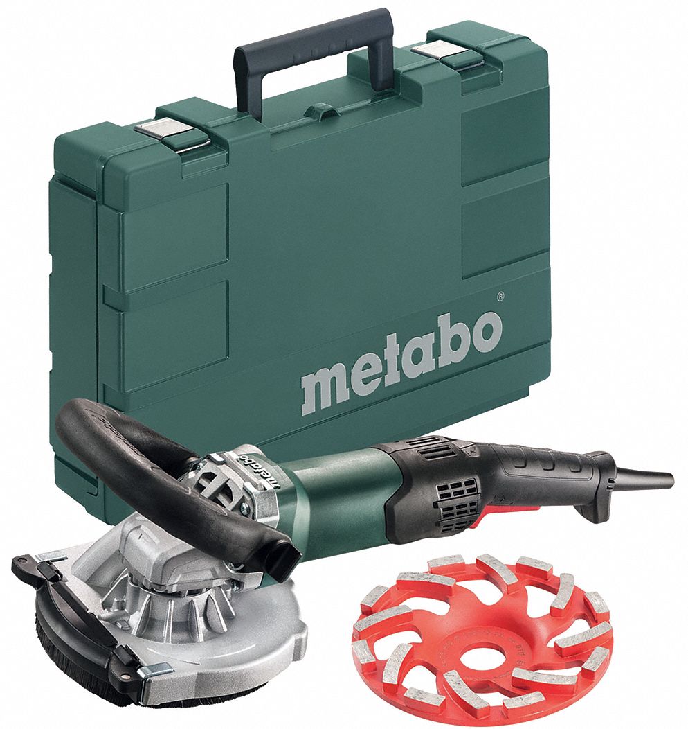 METABO, 120V AC, 5 in Dia, Angle Grinder - 60NK80|RSEV 19-125-RT Kit