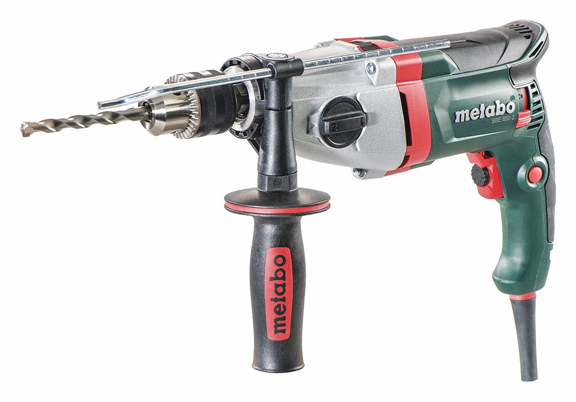 METABO, Corded, 1/2 in Chuck, Hammer Drill 60NK83SBE 8502 Grainger