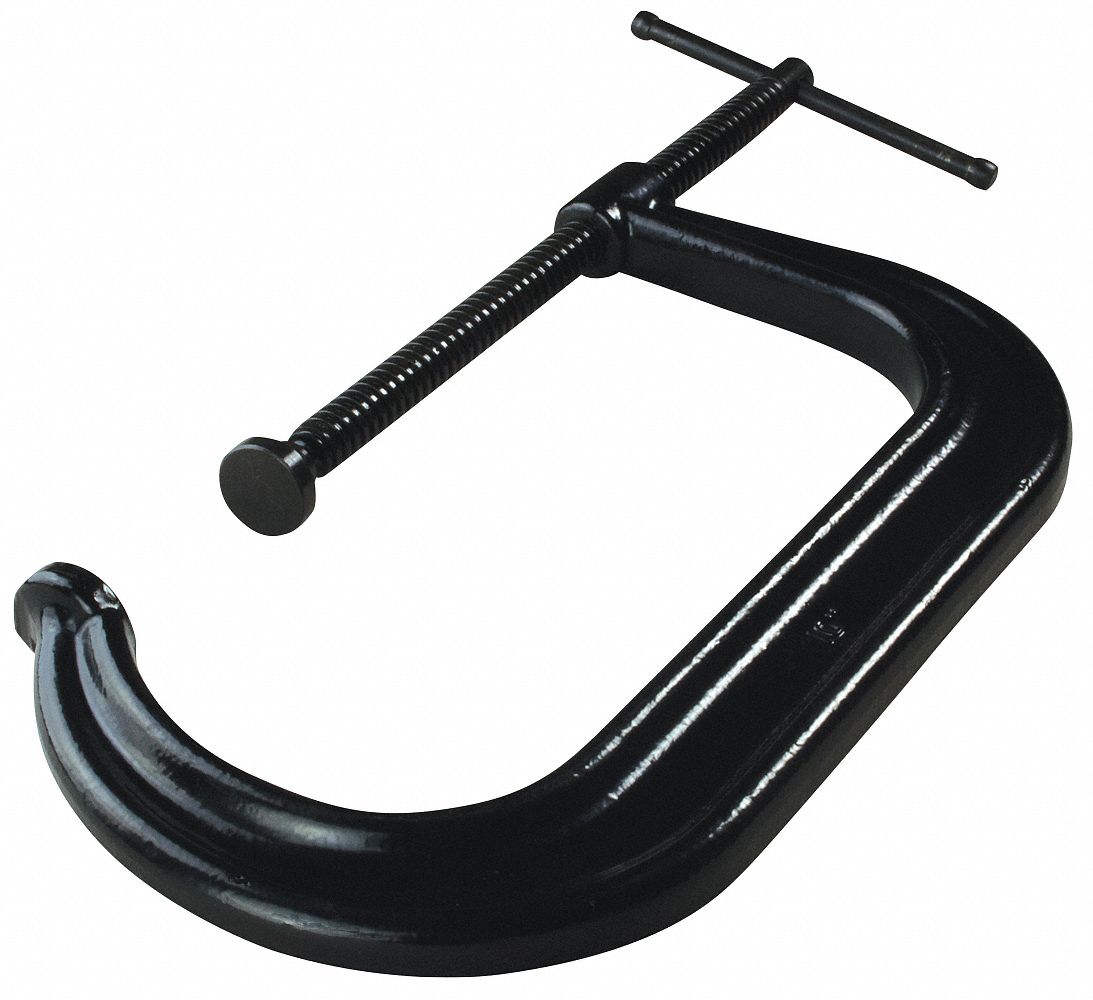 BESSEY Regular Duty Drop steel CClamp, 12 in Max. Opening, 6 1/
