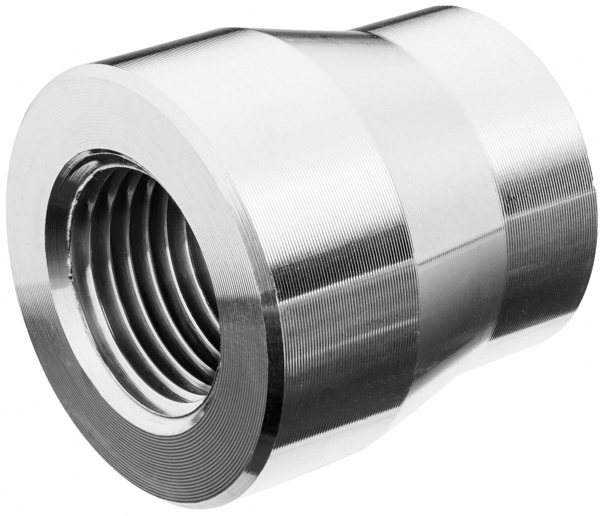 Aluminum, 1 1/2 in x 1 1/4 in Fitting Pipe Size, Reducing Coupling