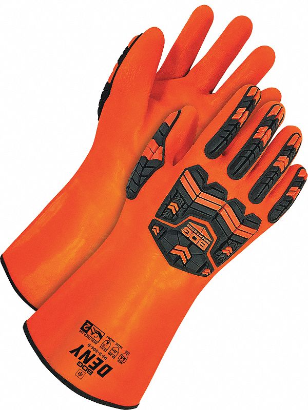 BDG Chemical Resistant Gloves ANSI/ISEA Cut Level A5, 14 in Glove Lg