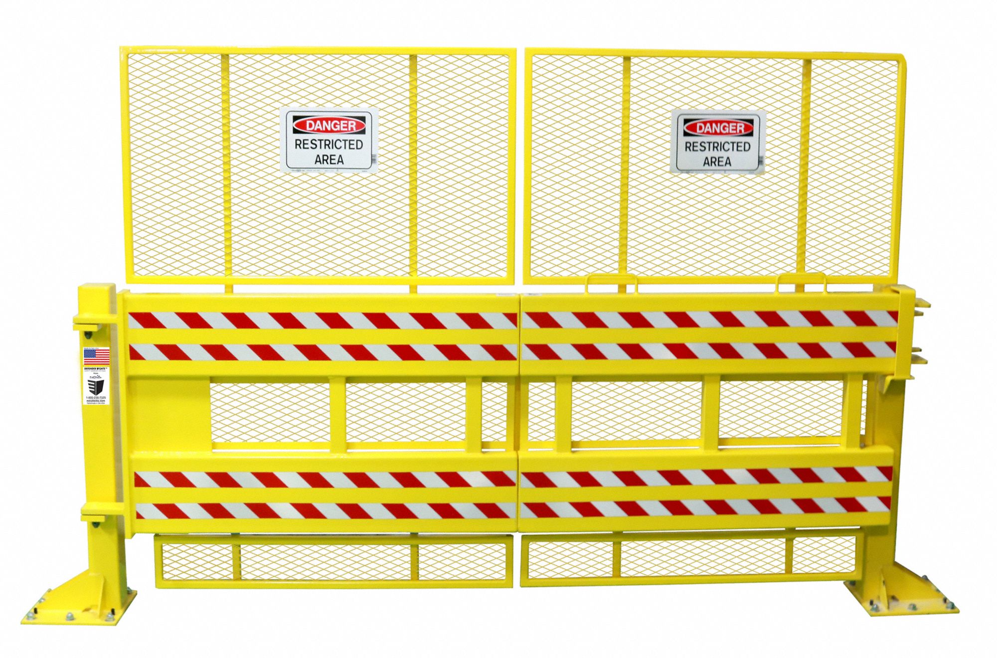 DEFENDER GATE, 6 ft Opening Wd, Left, Safety Gate 60RF22DG106SGRH