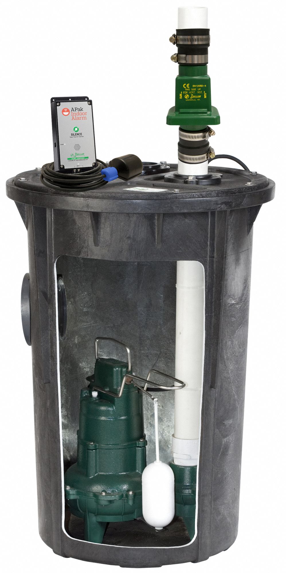 ZOELLER Sewage Package System, HP 4/10, Phase Pumps Single, Number of