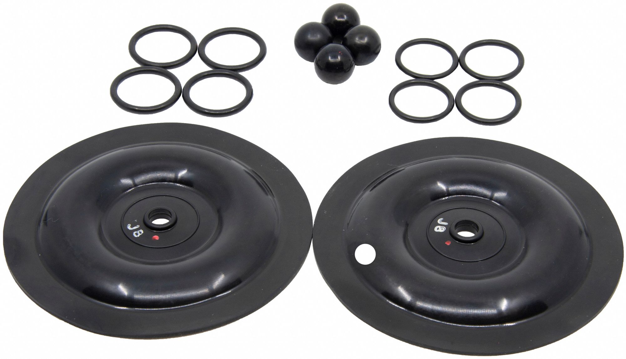 DAYTON, Fluid End Repair Kit, Air Operated Double Diaphragm Pump, Wet