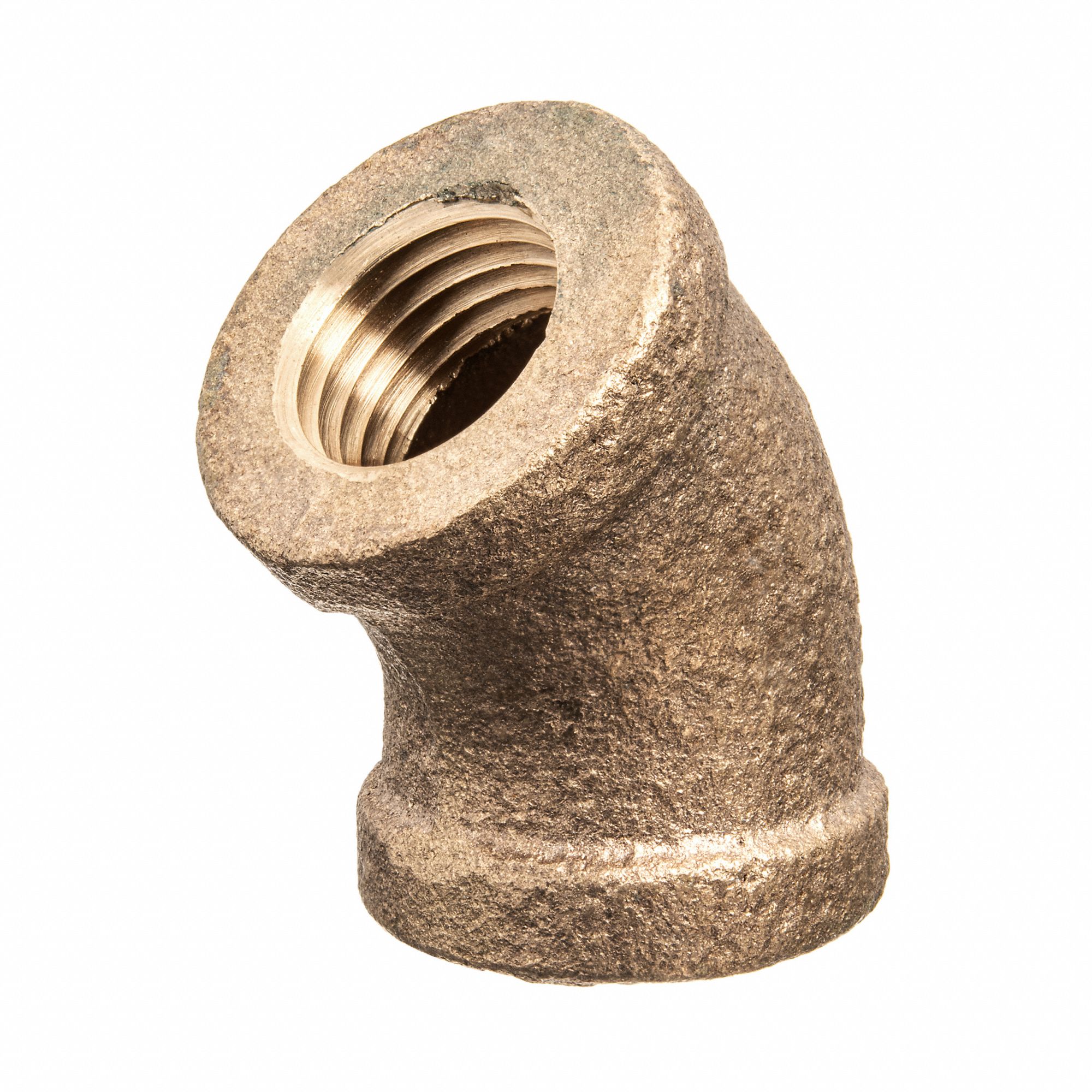 Brass, 1 in x 1 in Fitting Pipe Size, 45° Elbow 60VN02ZUSAPF10426