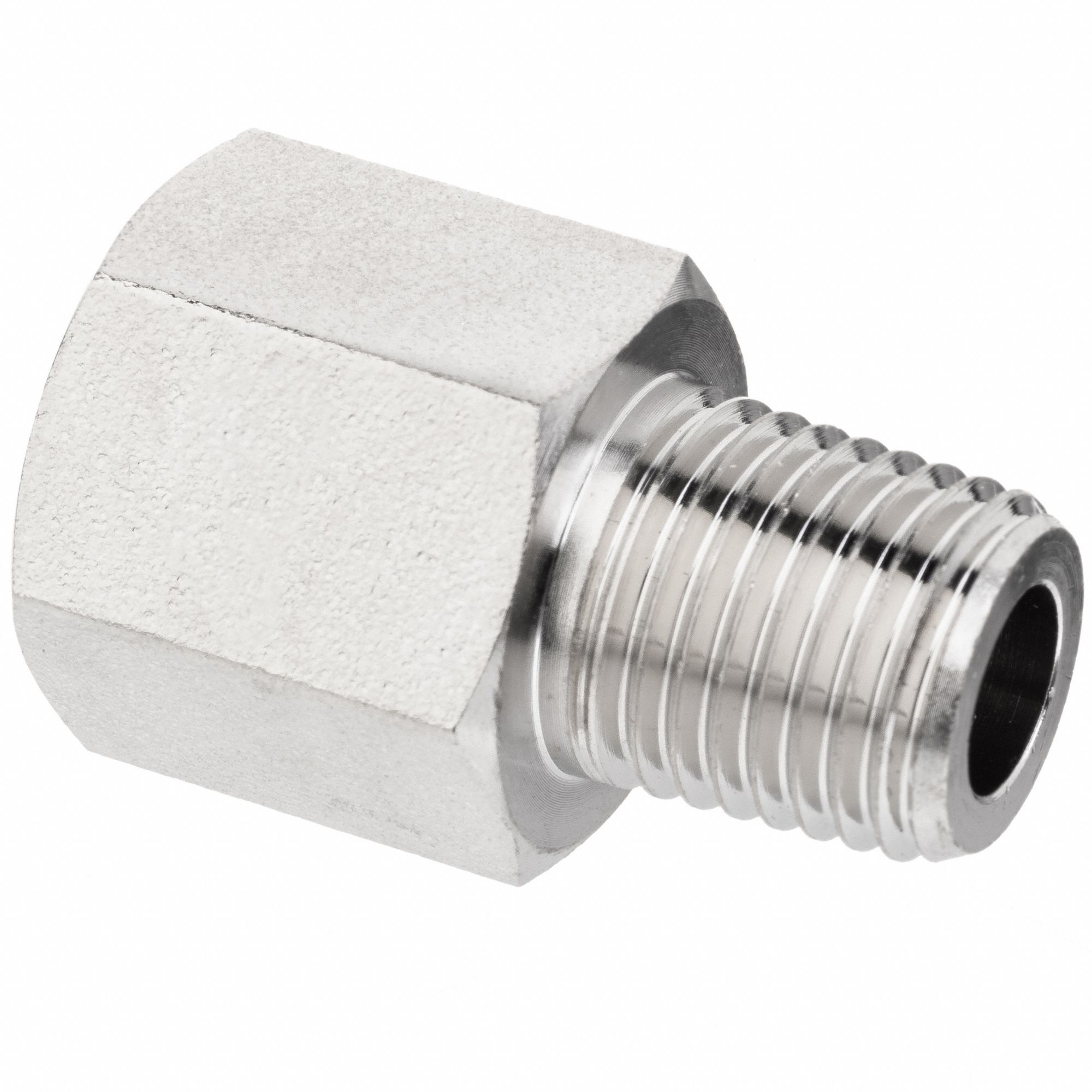 NickelPlated Brass, 3/8 in x 3/8 in Fitting Pipe Size, Straight