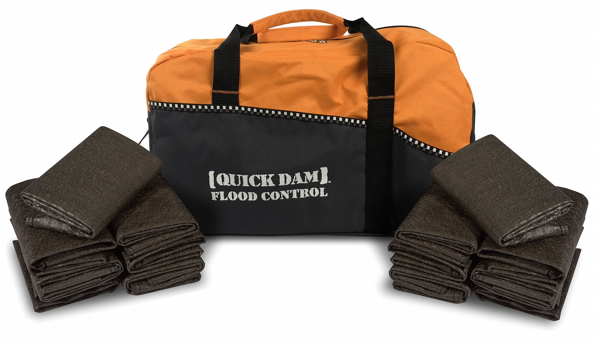 QUICK DAM, 5 ft Lg, Flood Bag Emergency Kit 60WC24QDDUFF514 Grainger
