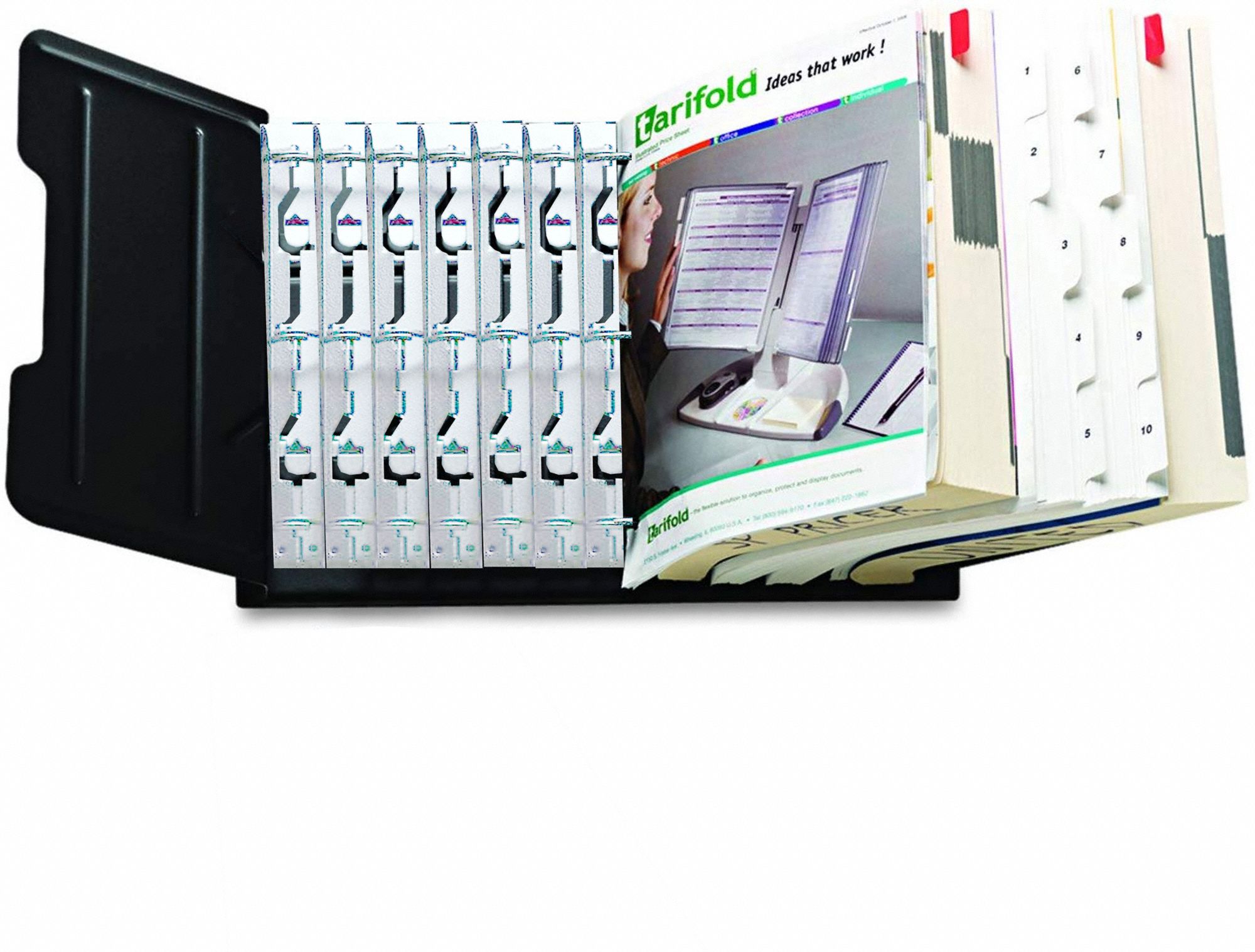 TARIFOLD, Desktop Mounting, 1,200 Sheet Capacity, Catalog Rack 60WC7250411 Grainger