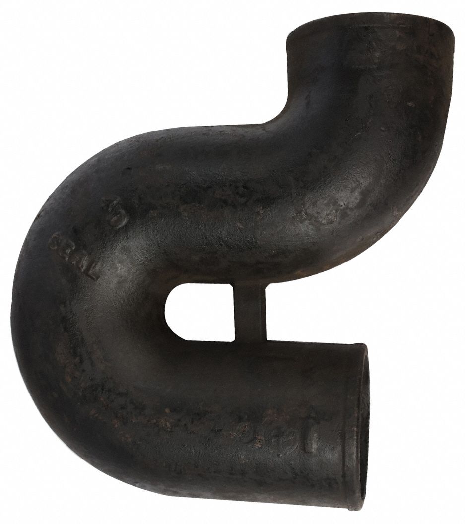 Cast Iron, 4 in x 4 in Fitting Pipe Size, PTrap 60WX95222512 Grainger