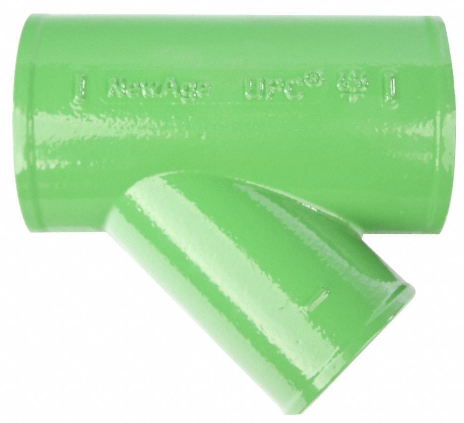 Cast Iron, 6 in x 6 in x 3 in Fitting Pipe Size, Reducing Wye 60XC46