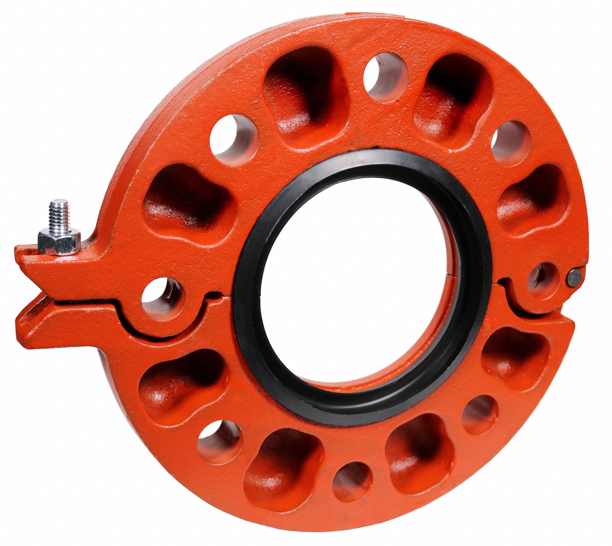 GRUVLOK, Ductile Iron, 6 in Fitting Pipe Size, Pipe Flange 60XU47