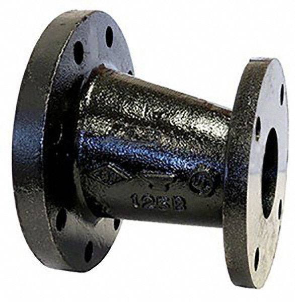 Cast Iron, 6 in x 4 in Fitting Pipe Size, Eccentric Reducer Coupling