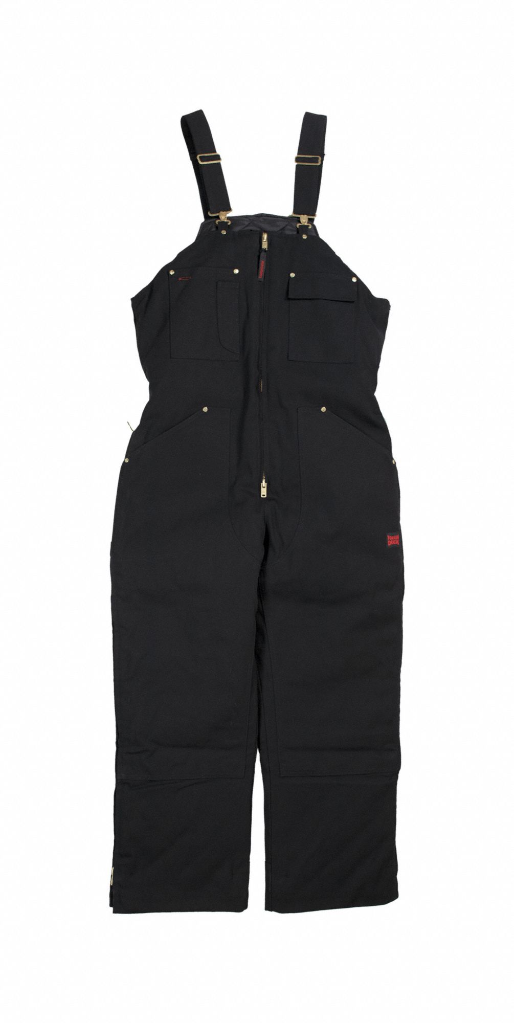 Men's Cotton Duck Bib Overall,M,Black Grainger