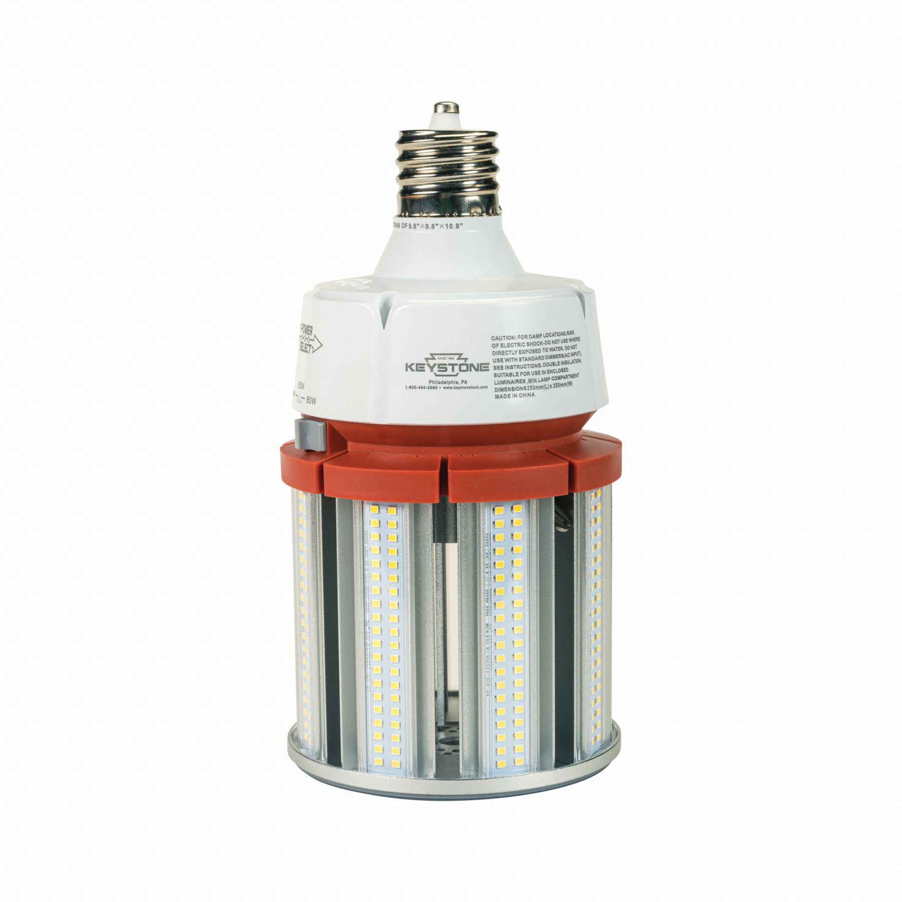 HID, Mogul Screw (EX39), Corn Cobb Lamp 61DA13KTLED80PSHIDEX39