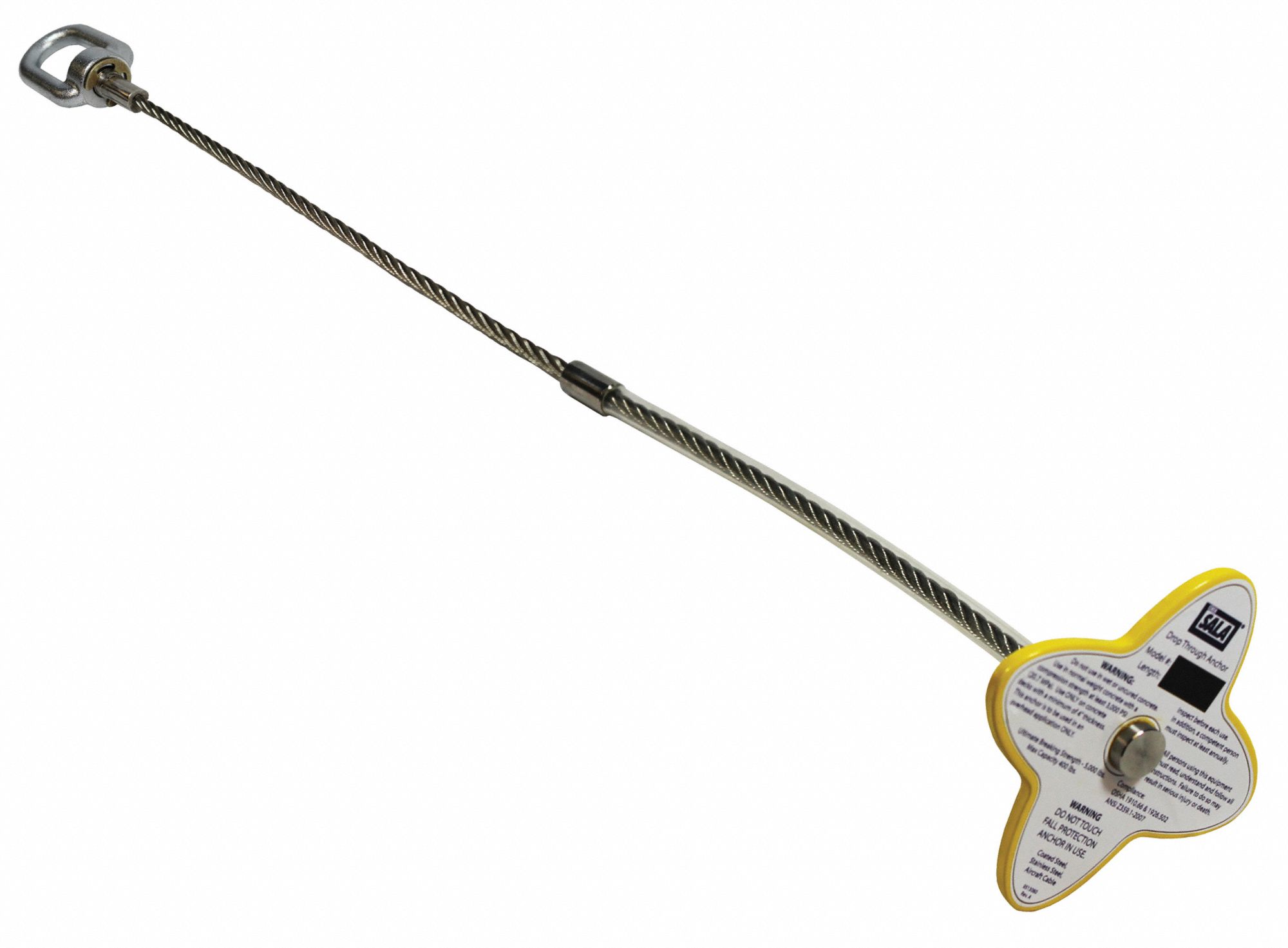 420 lb Wt Capacity, Swivel DRing, DropThru Anchor 61DG312104819