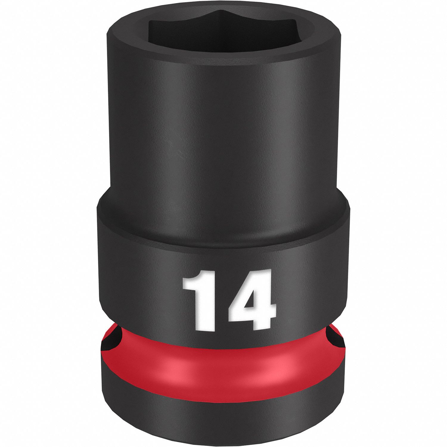 MILWAUKEE, 1/2 in Drive Size, 14 mm Socket Size, Standard Impact Socket