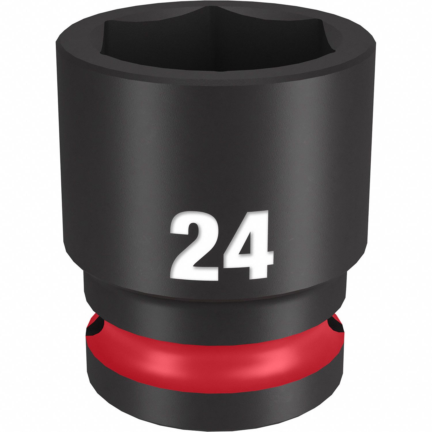 MILWAUKEE, 1/2 in Drive Size, 24 mm Socket Size, Standard Impact Socket