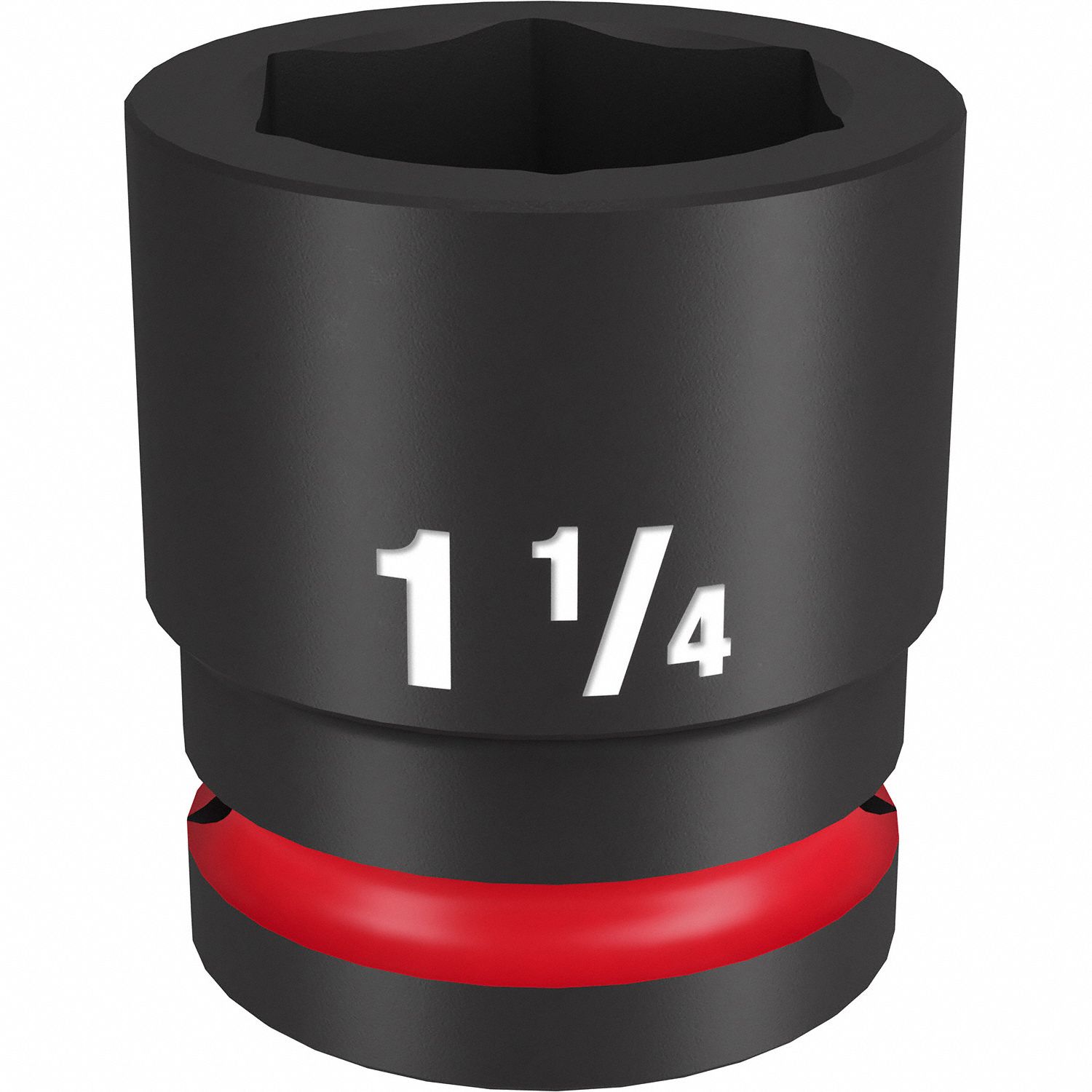 MILWAUKEE STANDARD IMPACT SOCKET, Socket Size 1 1/4 in, Socket Shape 6