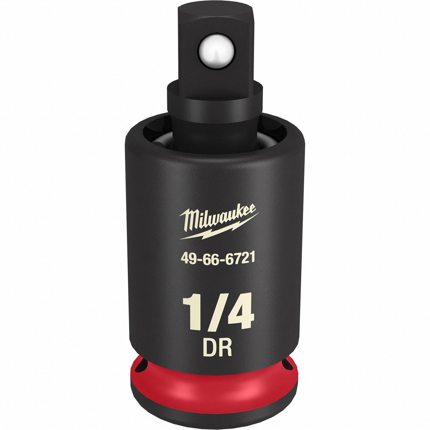 MILWAUKEE, Black Phosphate, 1/4 in Output Drive Size, UNIVERSAL JOINT