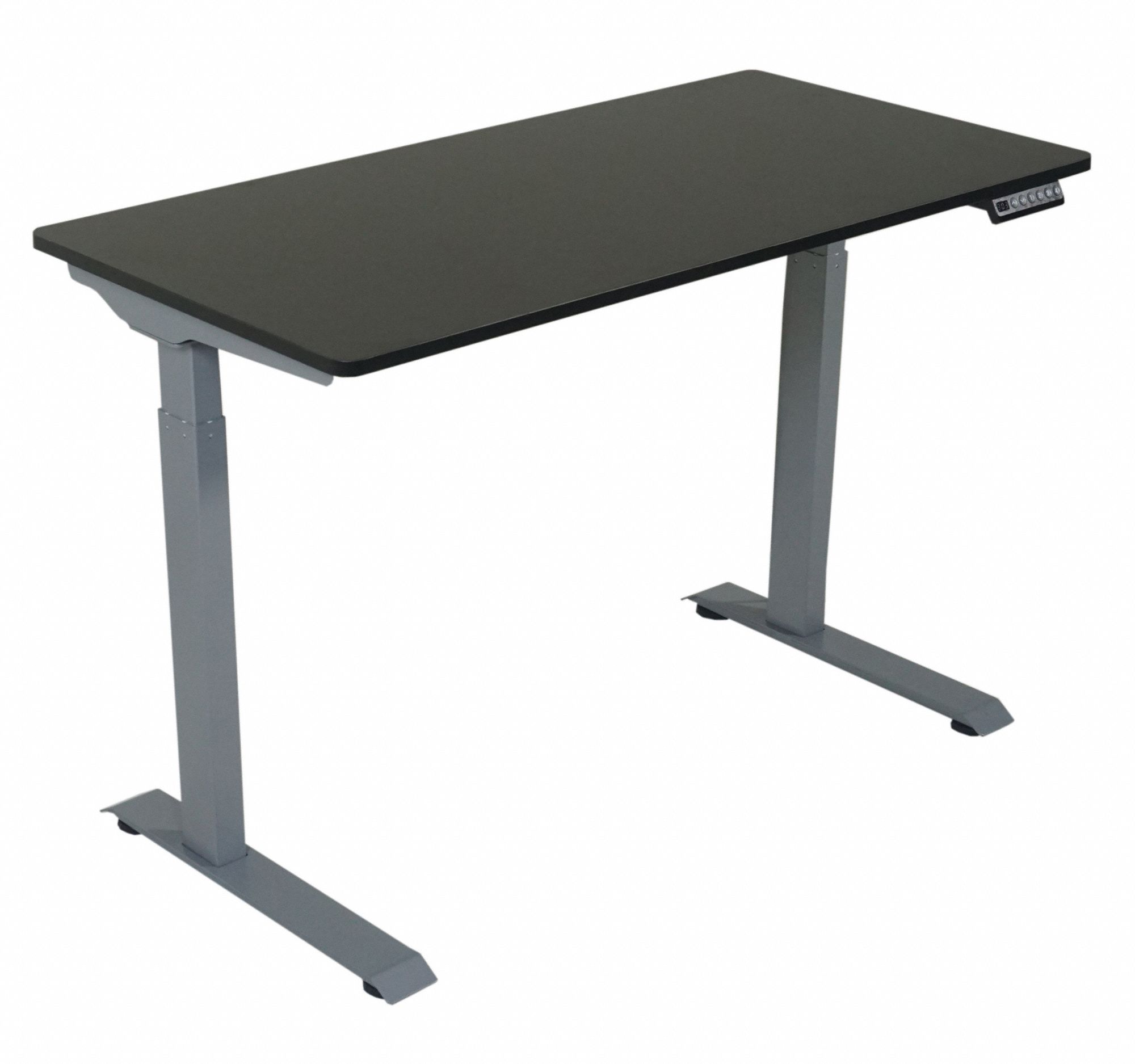 VICTOR, Black, Steel/Wood, Electric SitStand Desk 61HN66DC840B