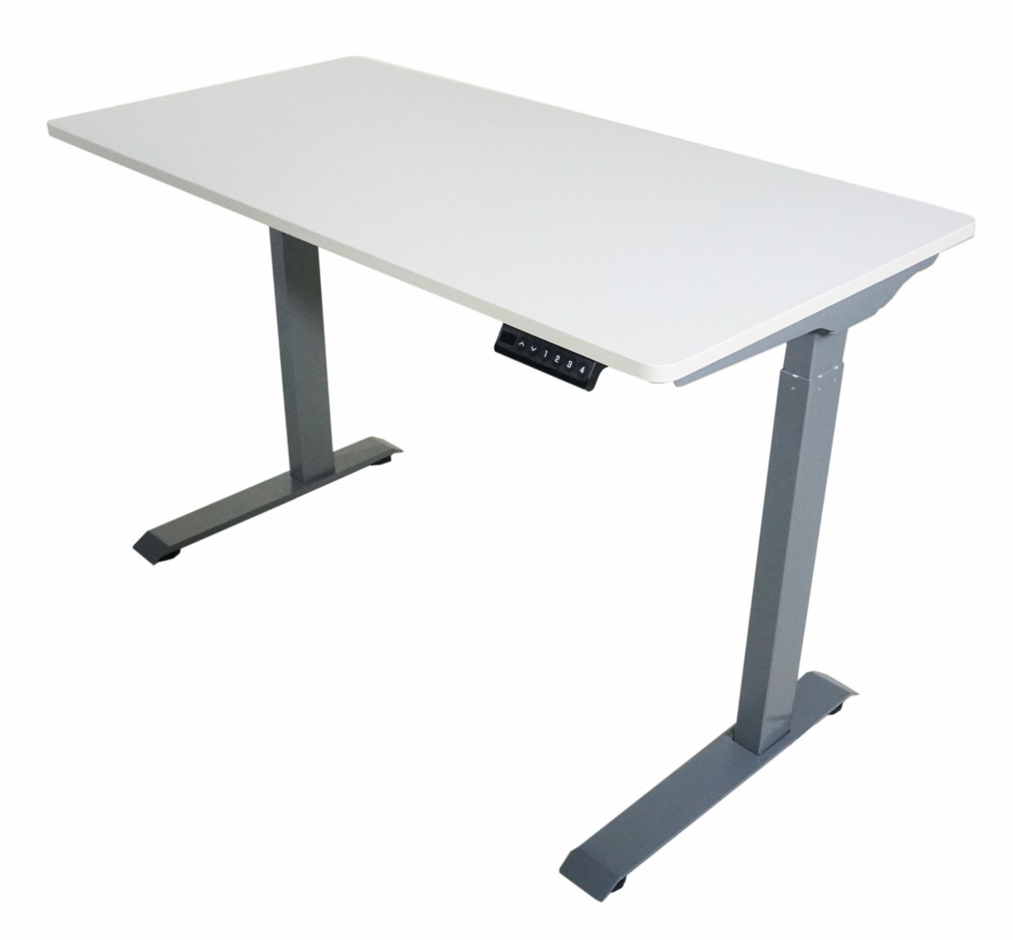 VICTOR, White, Steel/Wood, Electric SitStand Desk 61HN67DC840W