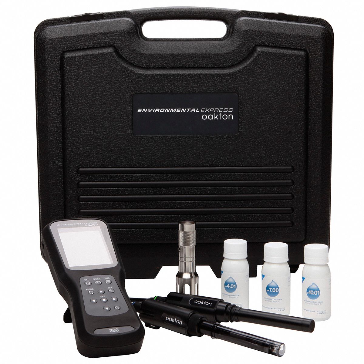OAKTON, Handheld, 2 to 20, Dualchannel multiparameter meter kit