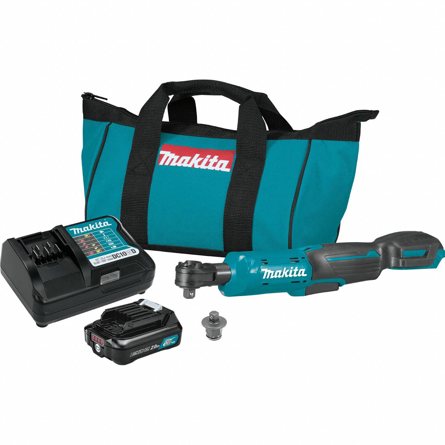 MAKITA Cordless, Ratchet Kit, 12V DC, 35 ftlb Fastening Torque