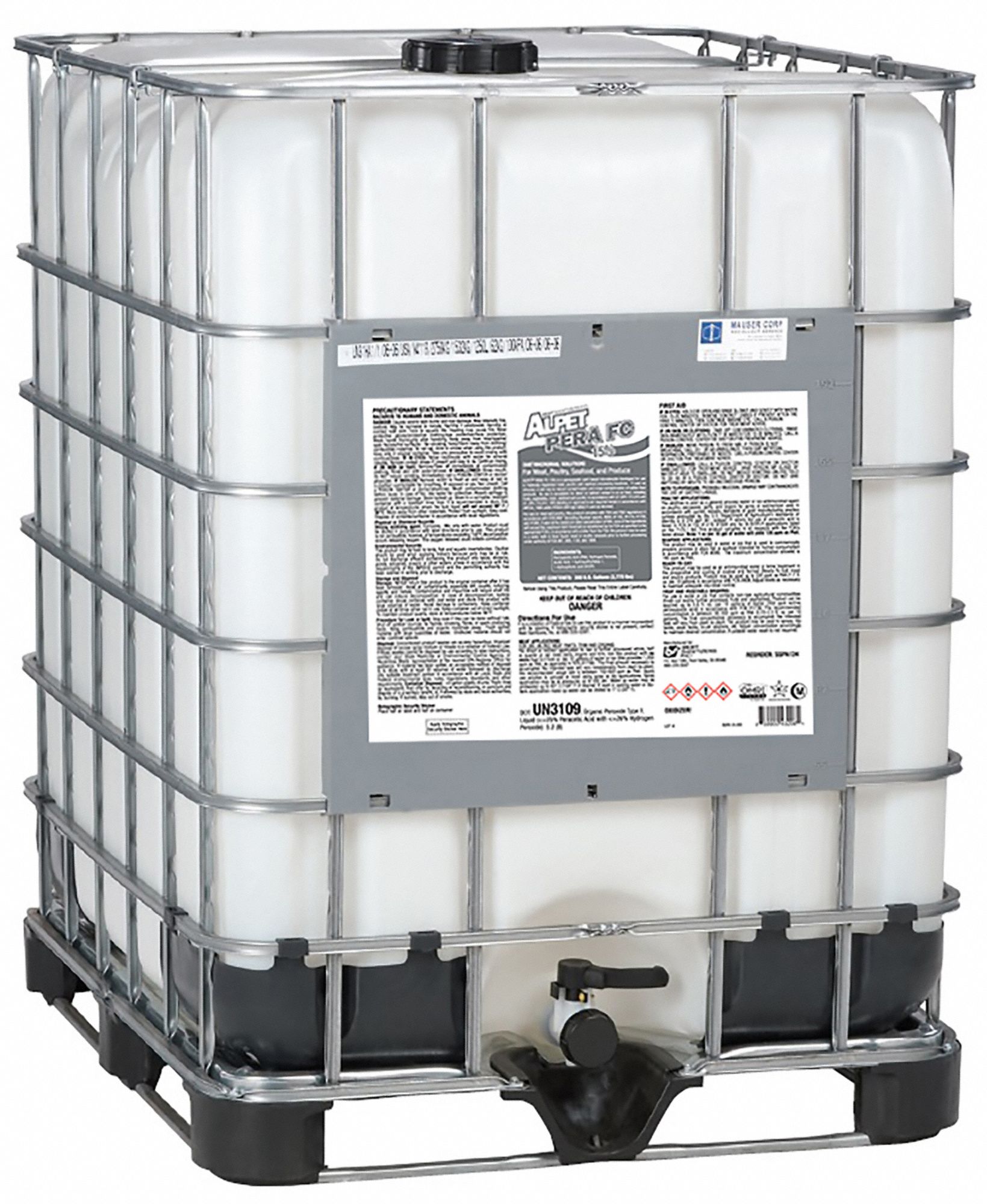 ALPET, Tote, 300 gal Container Size, Antimicrobial Solution for Meat, Poultry, Seafood, and