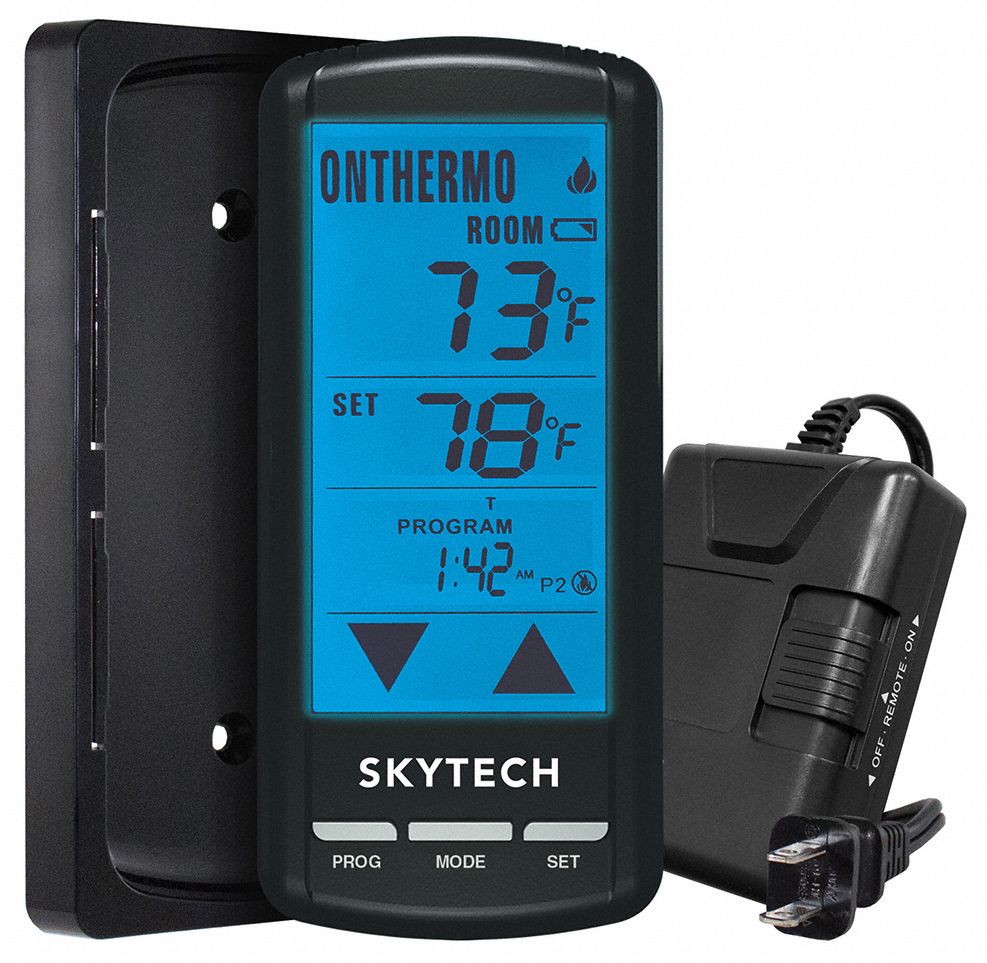 SKYTECH, Heat Only, Manual, Fireplace Programmable Remote Control